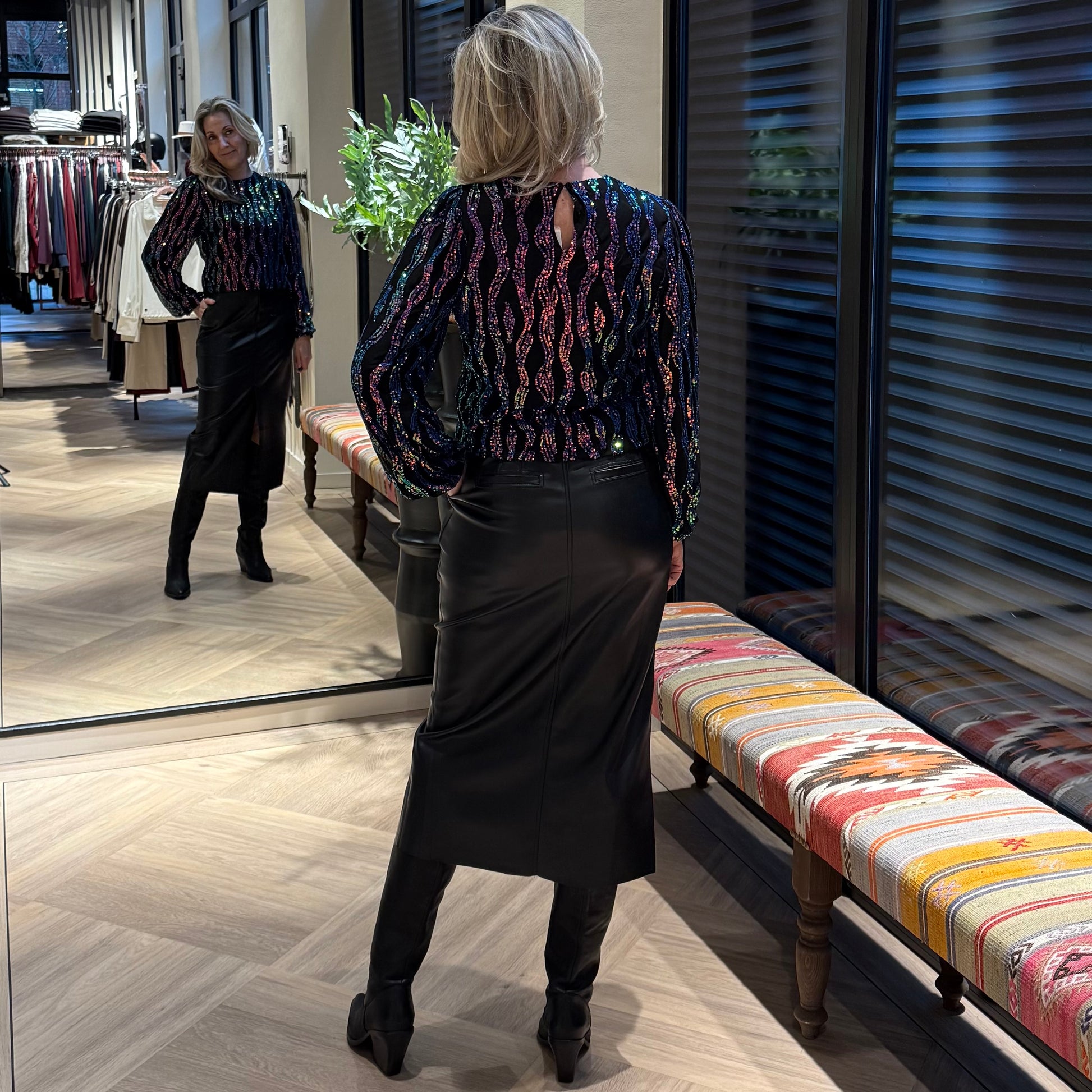 Azzurro Top Pia Multi - Peet kleding