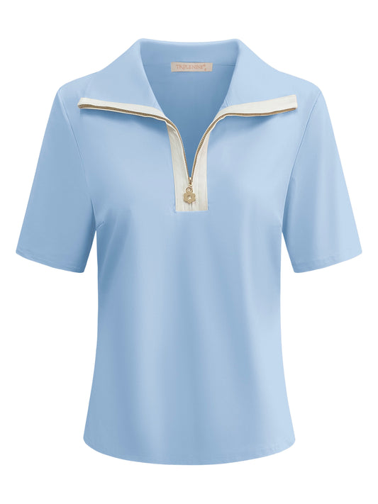 Triple Nine Travel Top Monica Lichtblauw - 6945 - Peet kleding