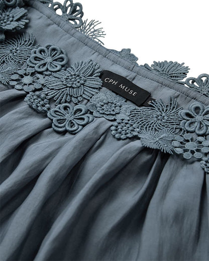 Copenhage Muse Top Molly Rafblauw