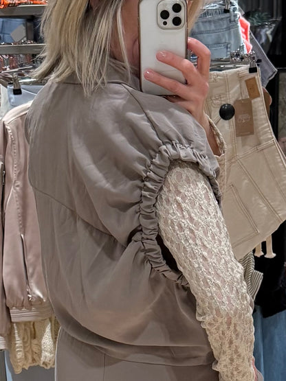 Ambika Top Marise Taupe - Peet kleding