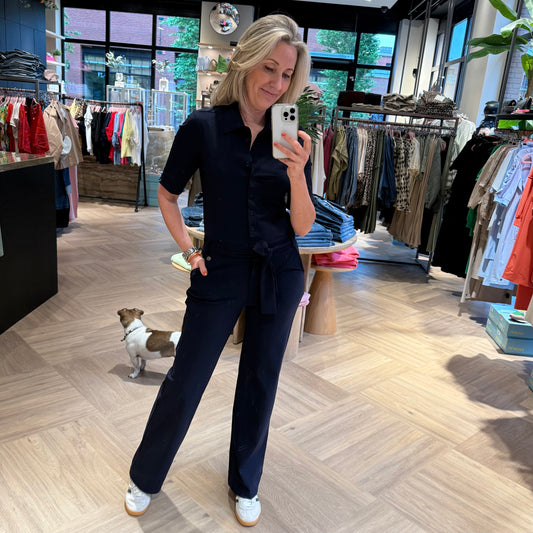 Triple Nine - Travel Jumpsuit Phoenix Navy - 51905 - Peet kleding