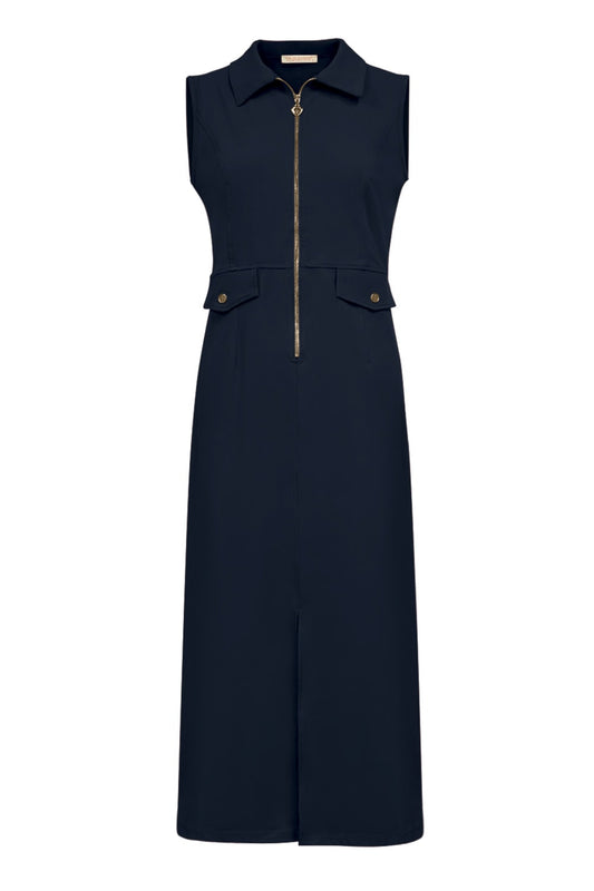 Triple Nine - Travel Jurk Melina Navy - 51806 - Peet kleding