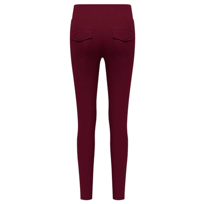 Triple Nine - Travel Broek Fenna Bordeaux - 2101 - Peet kleding