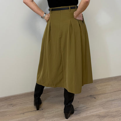 Azzurro Rok Mary Olijf - Peet kleding