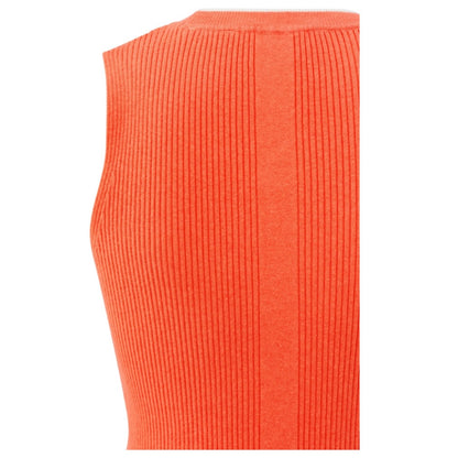 Yaya Gebreide Tanktop Oranje - Peet kleding