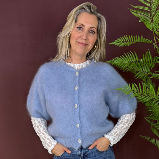 Mohair Vest Jip Lichtblauw - Peet kleding