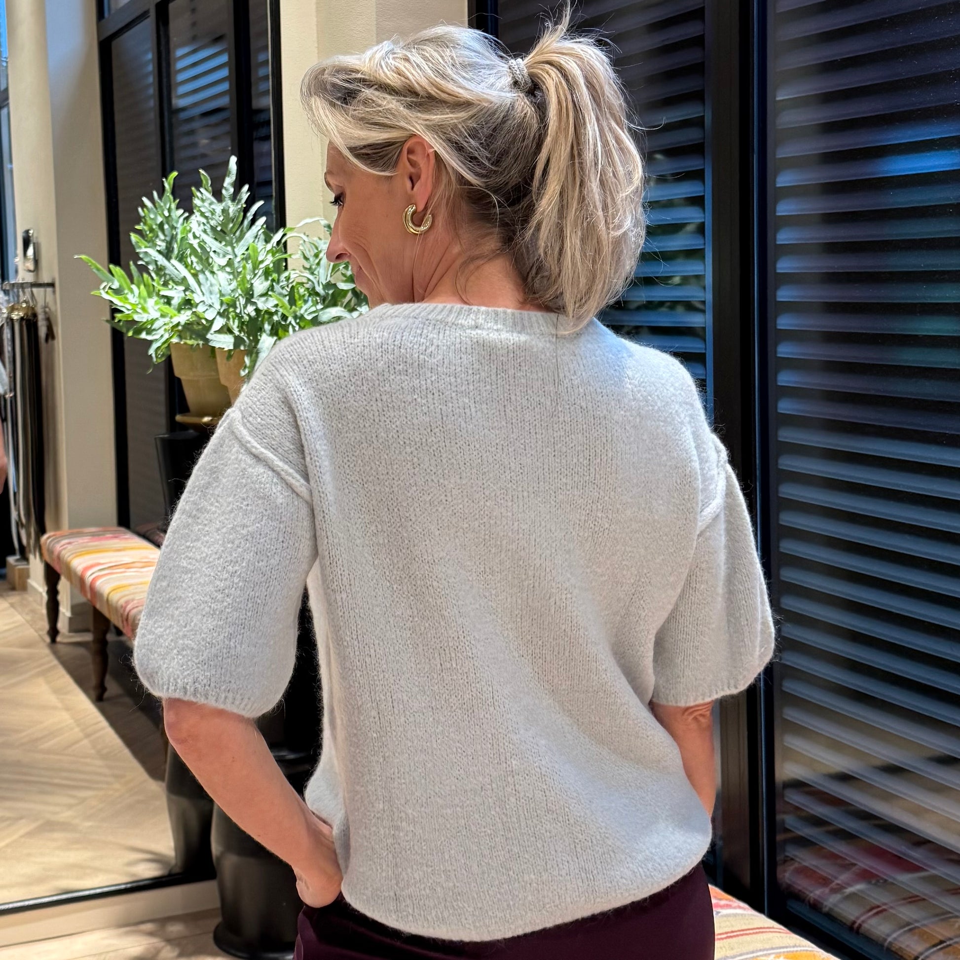 Triple Nine - Top Mary Alpaca Grijs - Peet kleding