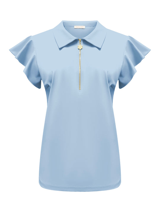 Triple Nine Travel Top Fia Lichtblauw - 6937 - Peet kleding