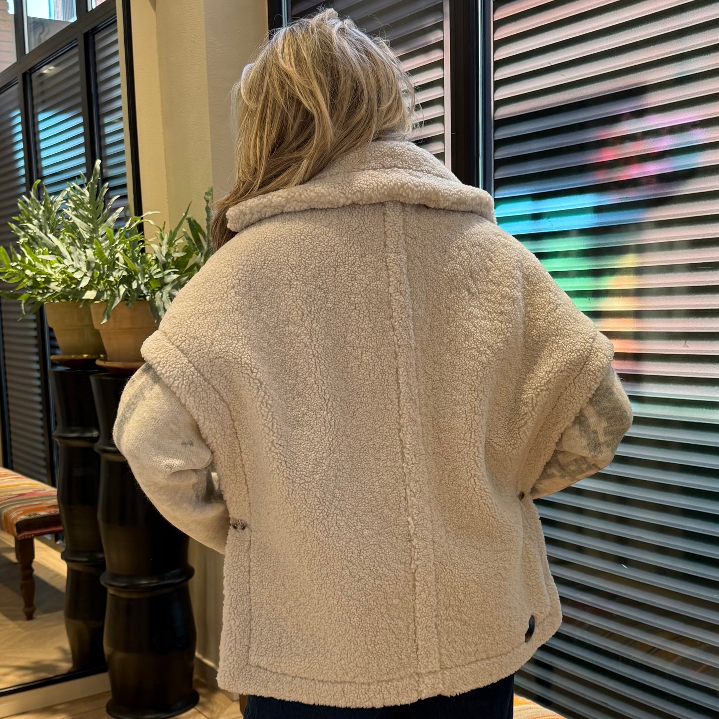 Rino & Pelle Teddy Cape Luca Birch - Peet kleding