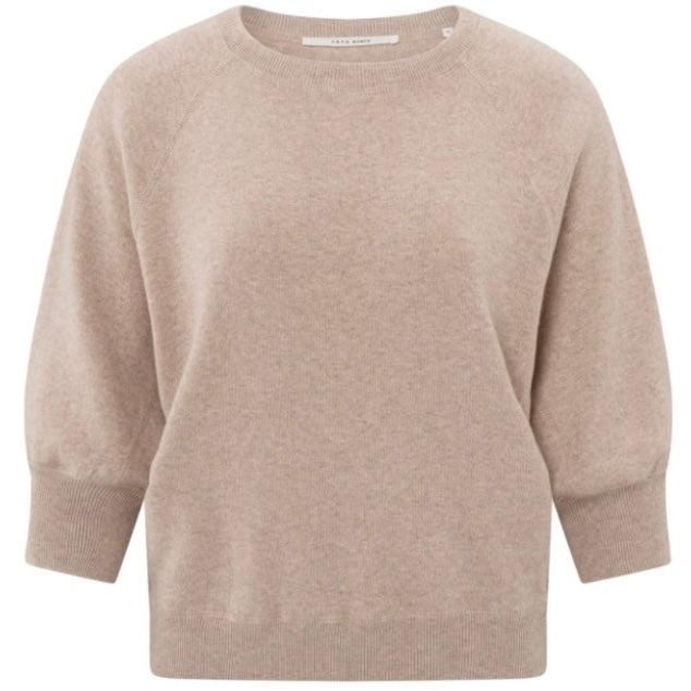 Yaya Trui 3/4 Mouw Dusty Pink - Peet kleding