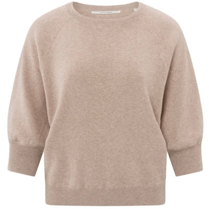 Yaya Trui 3/4 Mouw Dusty Pink - Peet kleding