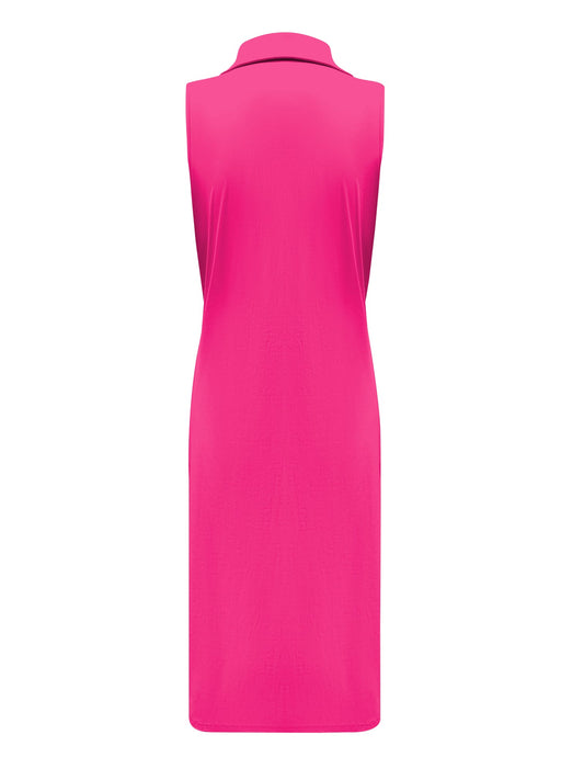 Triple Nine Travel Jurk June Fuchsia - 51817 - Peet kleding