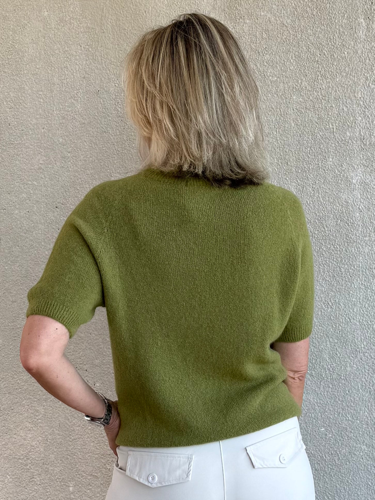 Triple Nine - Alpaca Top Levi Olijfgroen - Peet kleding