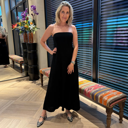 Jurk Strapless Petra Zwart - Peet kleding