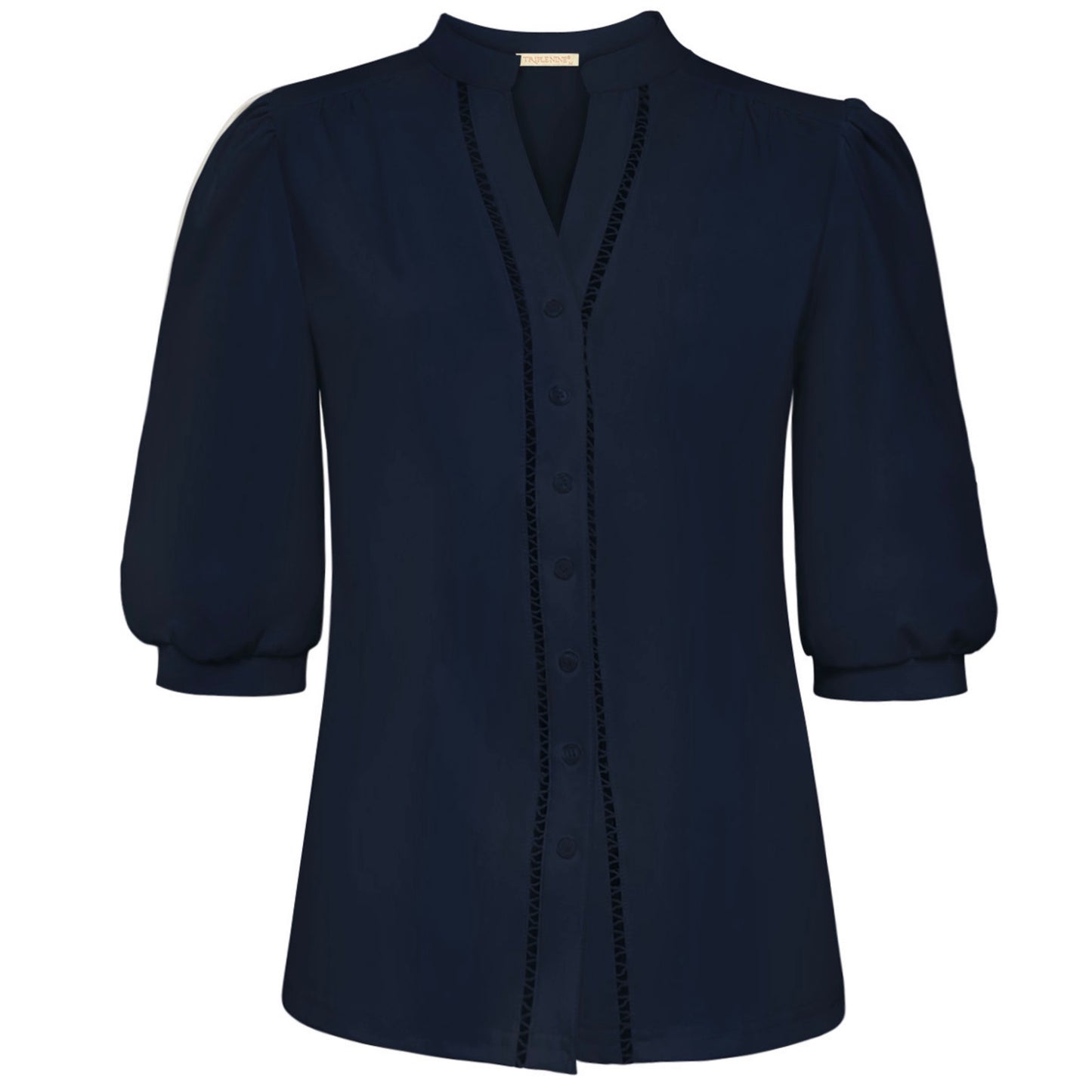 Triple Nine - Travel Blouse Charlie Navy - 5912 - Peet kleding