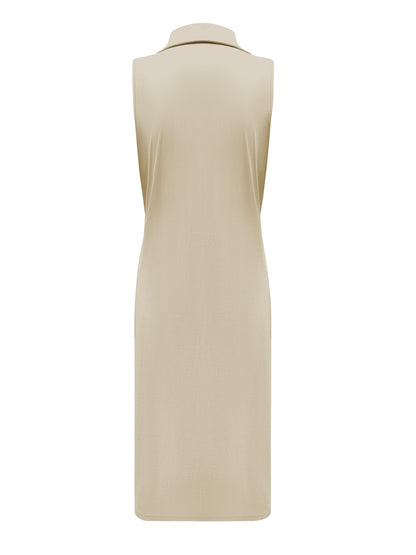 Triple Nine Travel Jurk June Beige - 51817 - Peet kleding