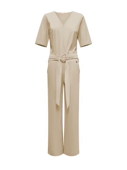 Triple Nine Travel Jumpsuit Mila Beige - 51908 - Peet kleding