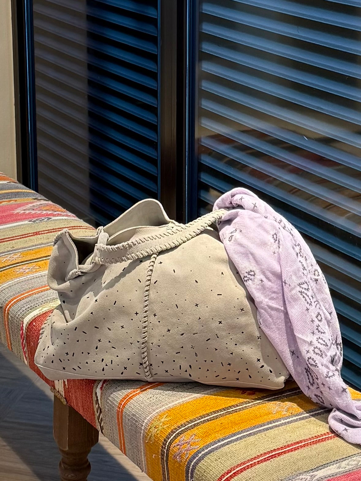 Rino & Pelle Tas Suede Zand - Peet kleding