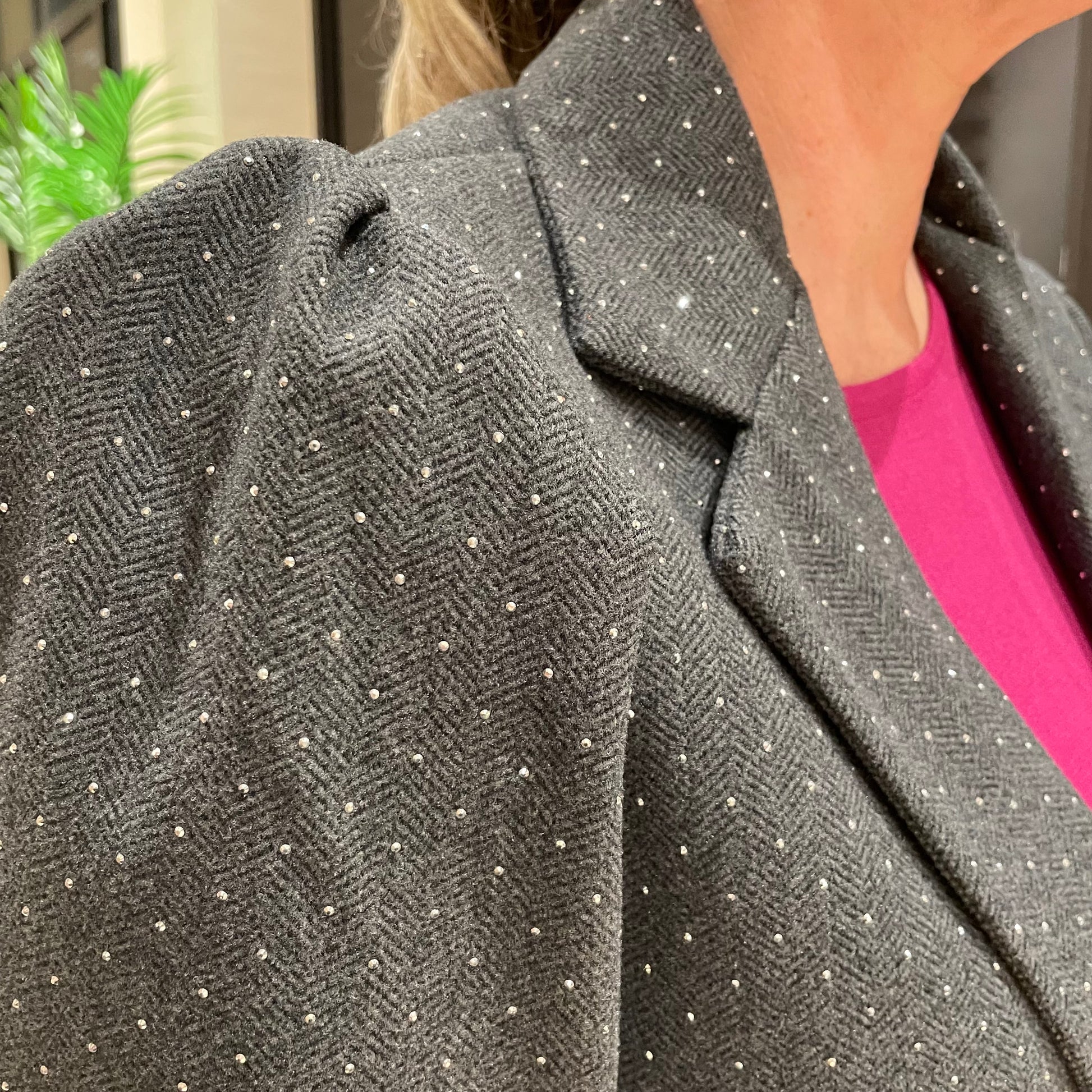 Blazer Biba Glitter Antraciet - Peet kleding