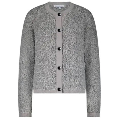 Red Button Jacket Boucle Mouse - Peet kleding
