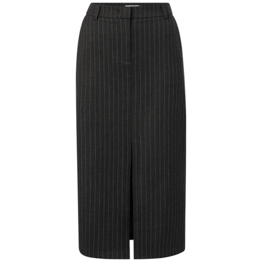 Yaya Rok Pinstripes Anthracite - Peet kleding