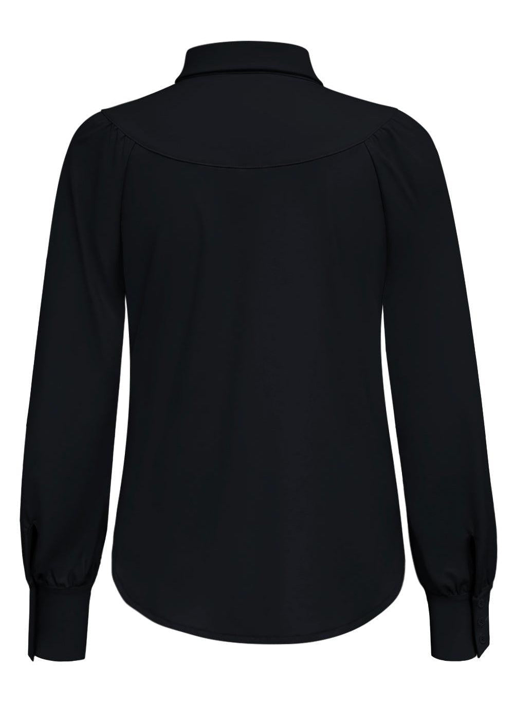 Travel Blouse Moon Zwart - 5919 - Peet kleding