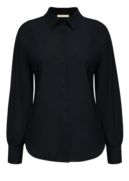 Travel Blouse Moon Zwart - 5919 - Peet kleding