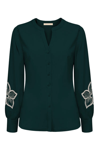 Triple Nine - Travel Blouse Jolie Groen - 5924 - Peet kleding