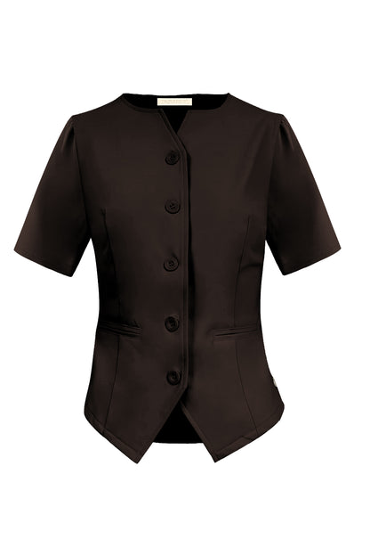 Triple Nine - Travel Blazer Lucie Donkerbruin - 3912 - Peet kleding
