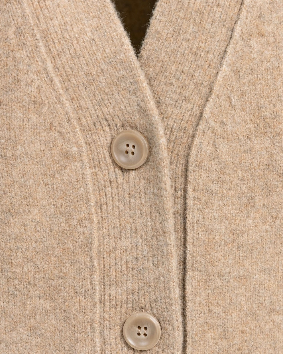 Yaya Vest Dark Beige Melange - Peet kleding