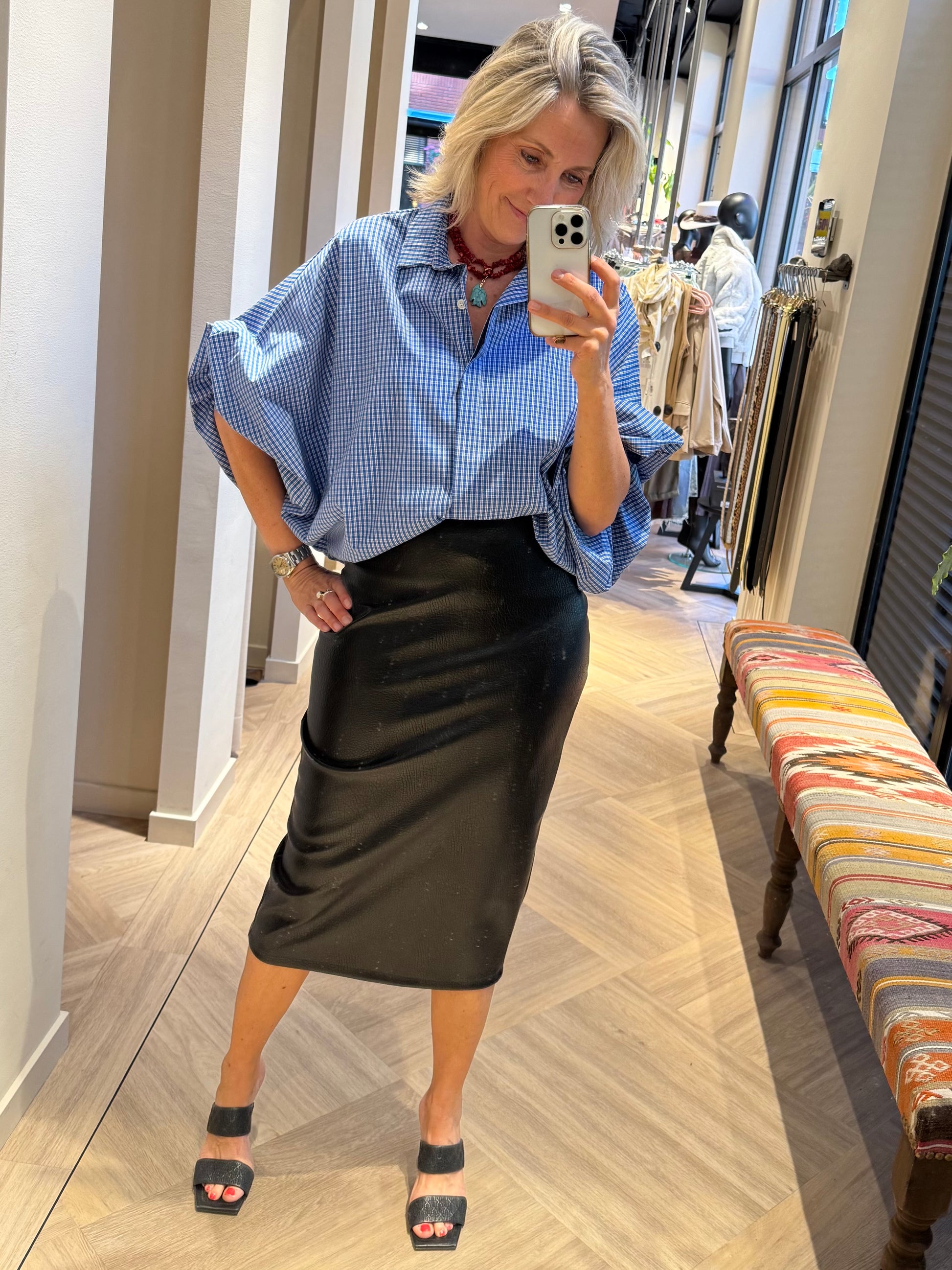 Blouse Lot Ruit Blauw - Peet kleding