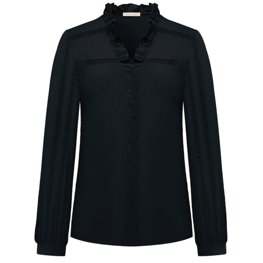 Triple Nine - Travel Blouse Davina Zwart - 1104 - Peet kleding