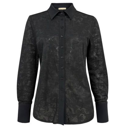 Triple Nine - Travel Blouse Butterfly Zwart - 5920 - Peet kleding