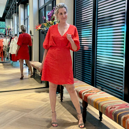 Jurk Suze Rood - Peet kleding