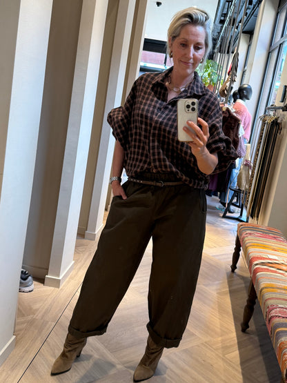 Broek Barrel Rox Donkerbruin - Peet kleding