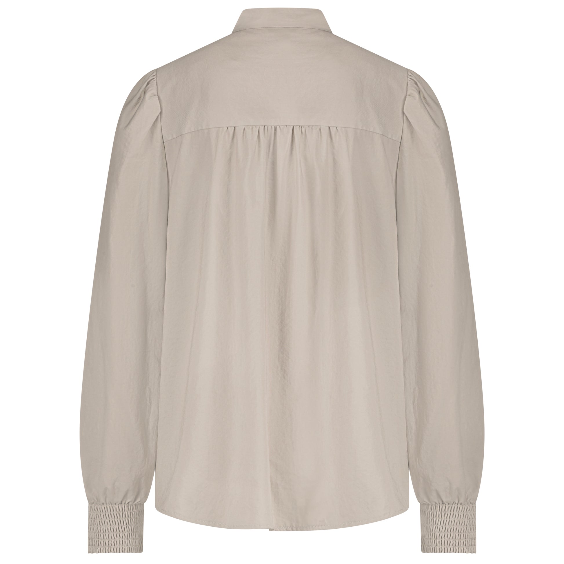 Red Button Blouse Bow Zand - Peet kleding