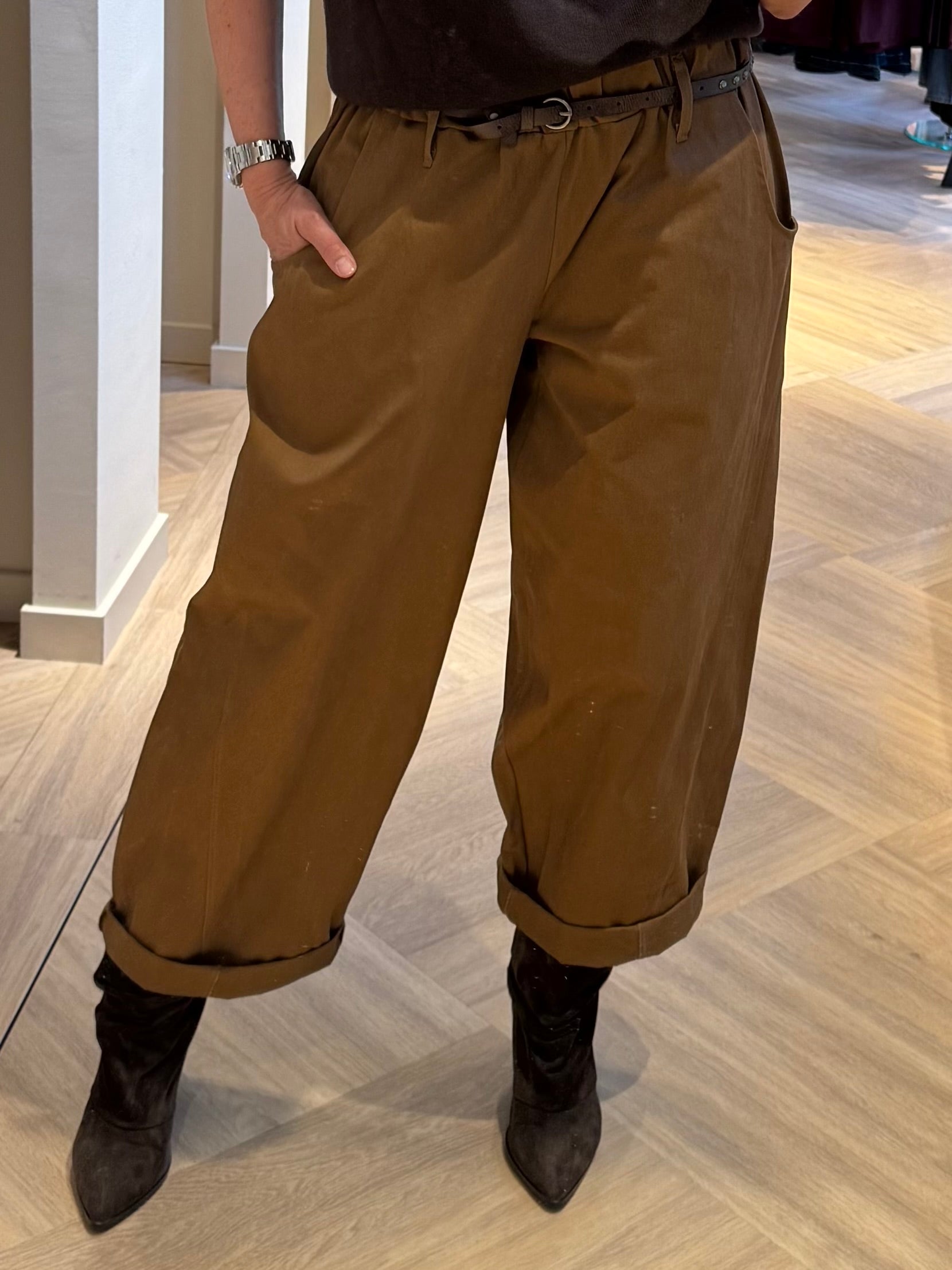 Broek Barrel Rox Camel - Peet kleding