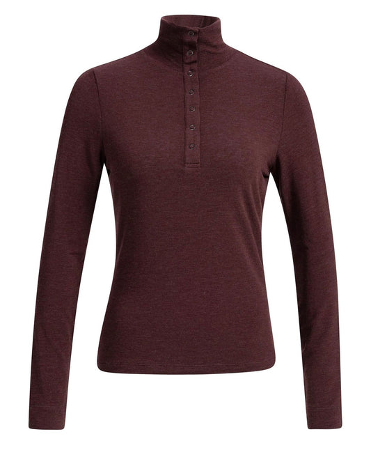 Yaya Turtle Cashmere Red Melange - Peet kleding