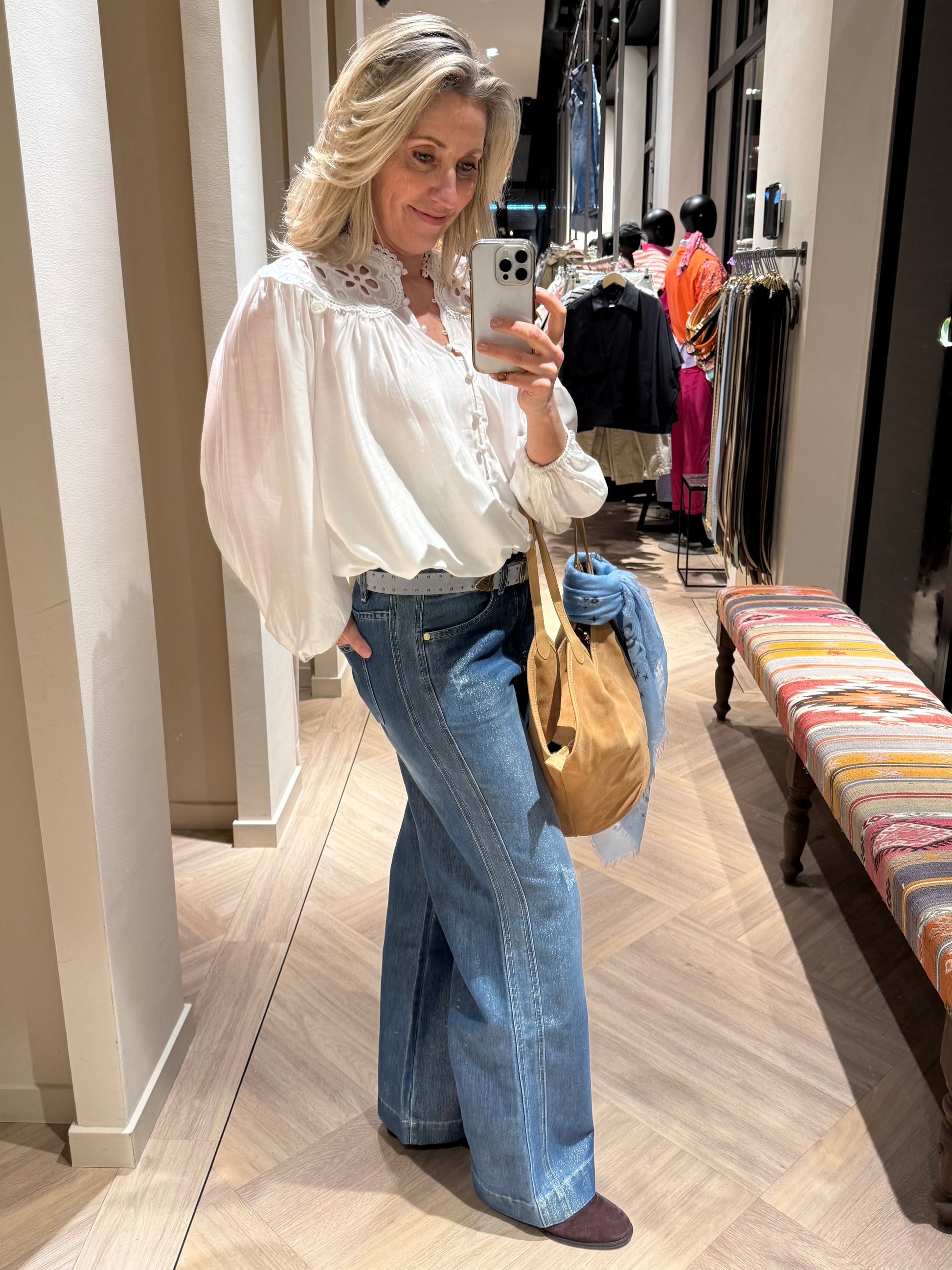 Blouse Eef Wit - Peet kleding