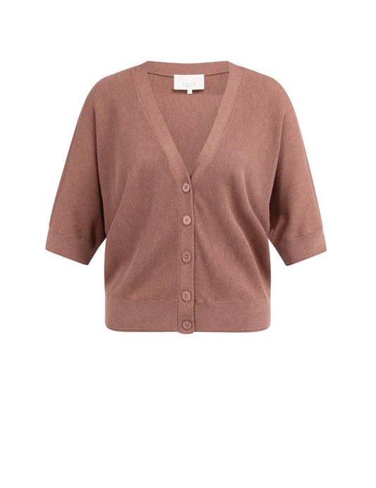 Yaya Vest Texture Burlwood Pink - Peet kleding