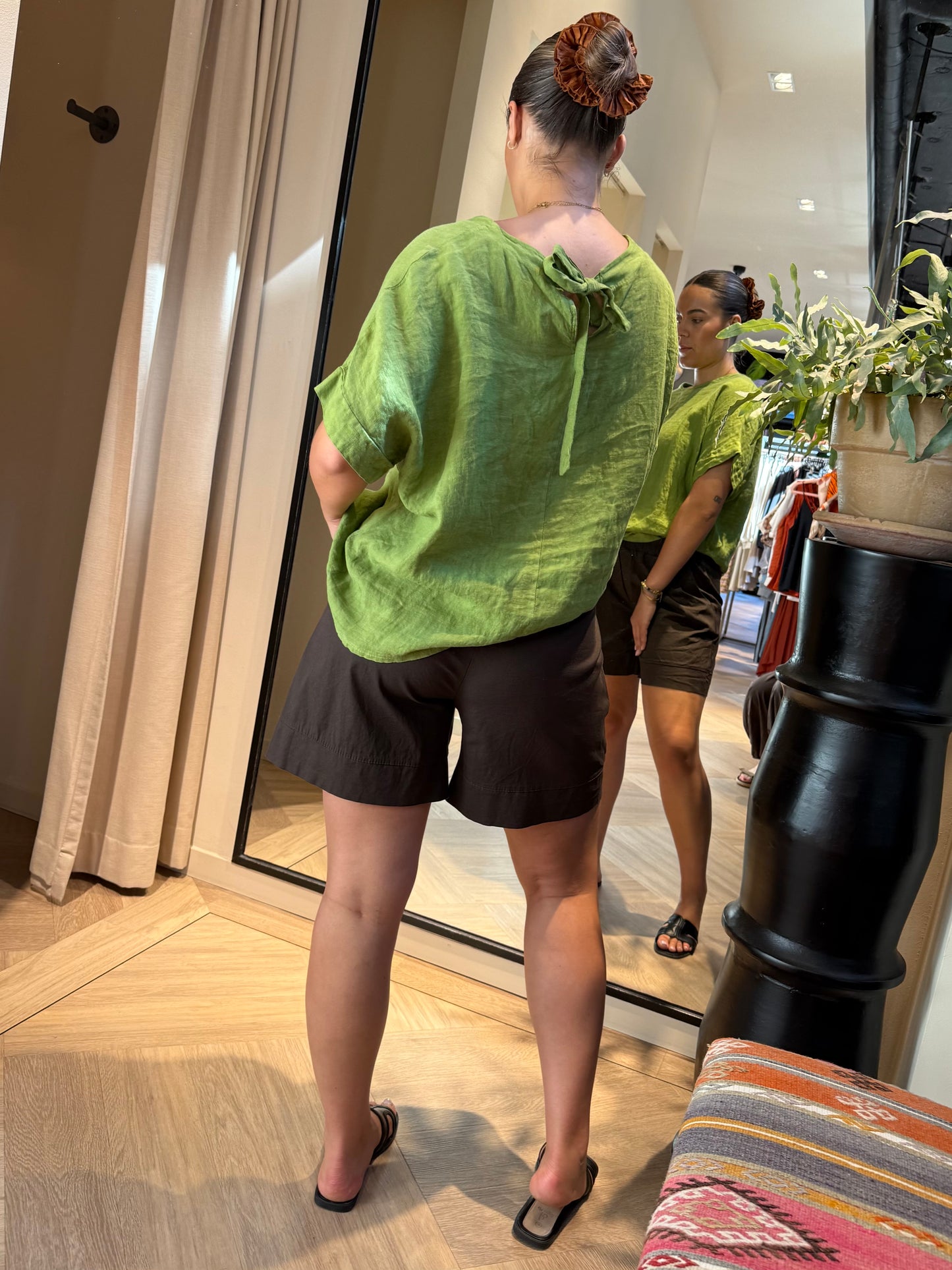 Shirt Merie Linnen Groen