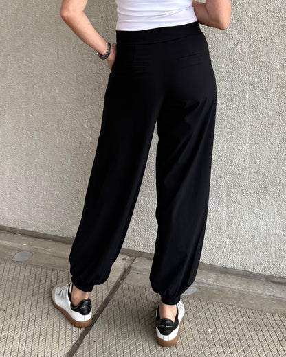 Triple Nine - Travel Broek Balloon Zwart - 3004 - Peet kleding