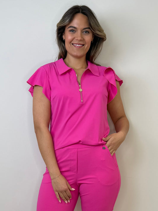 Triple Nine Travel Top Fia Fuchsia - 6937 - Peet kleding