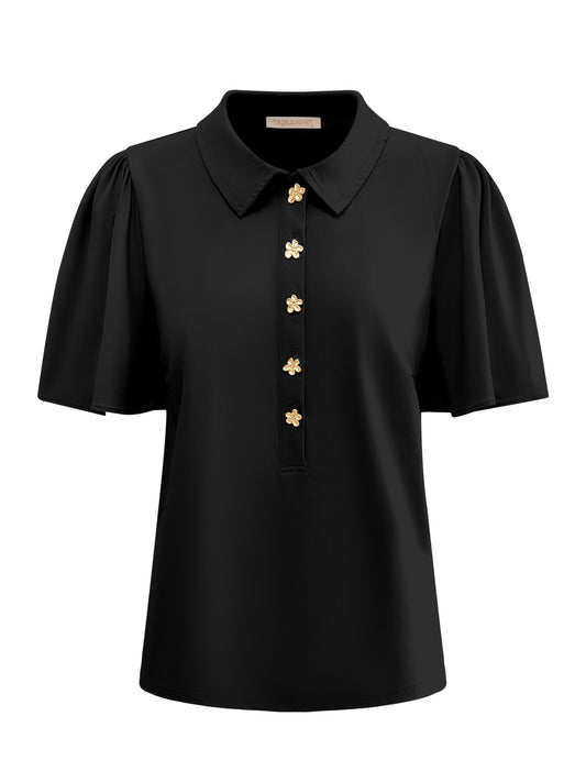 Triple Nine Travel Top Melodie Zwart - 6942 - Peet kleding