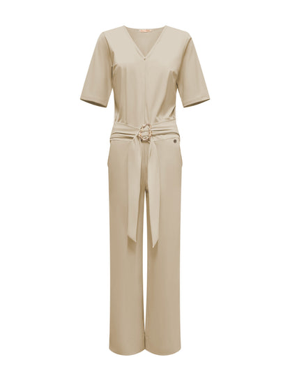 Triple Nine - Travel Jumpsuit Mila Beige - 51908 - Peet kleding