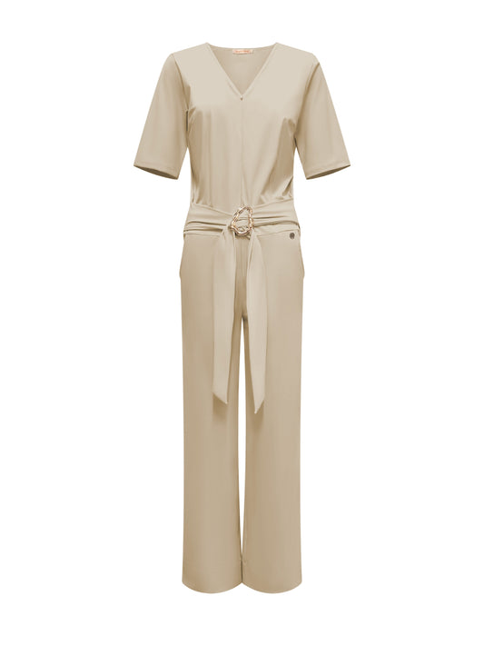Triple Nine - Travel Jumpsuit Mila Beige - 51908 - Peet kleding