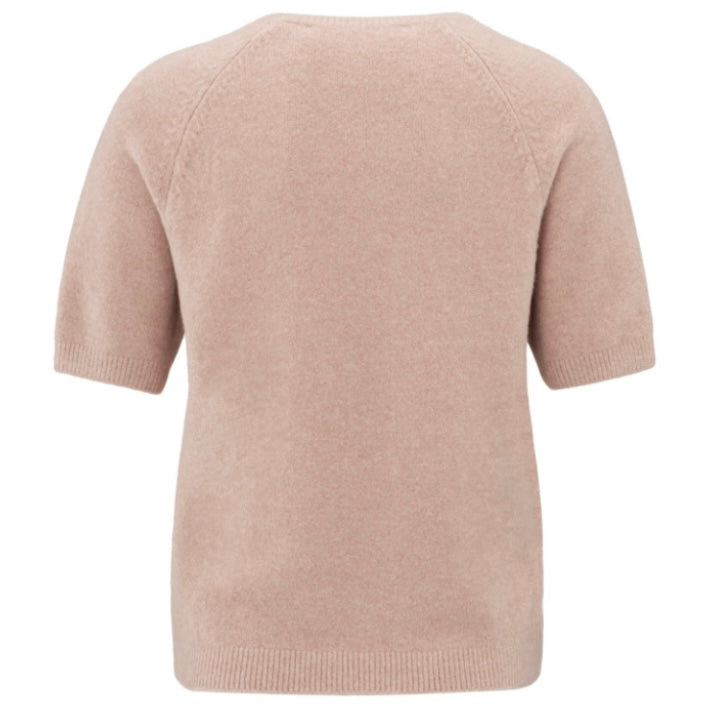 Yaya Trui Korte Mouw Dusty Pink - Peet kleding