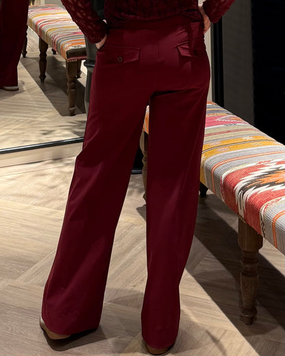 Triple Nine - Travel Broek Petra Bordeaux - 2703
