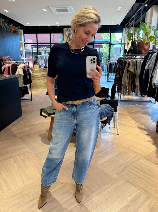 Top Basic Jip Navy - Peet kleding