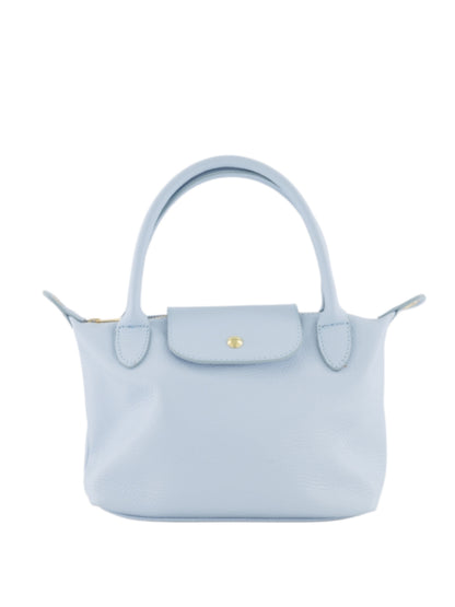 Tas Leder Chantal Lichtblauw - Peet kleding